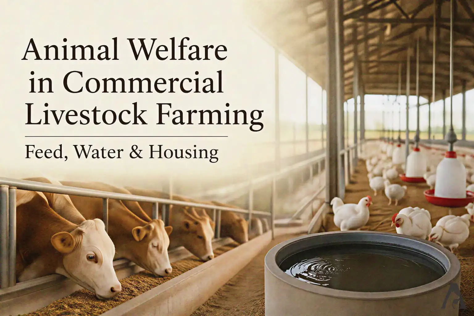 Animal Welfare in Commercial Livestock Farming (Feed, Water & Housing)