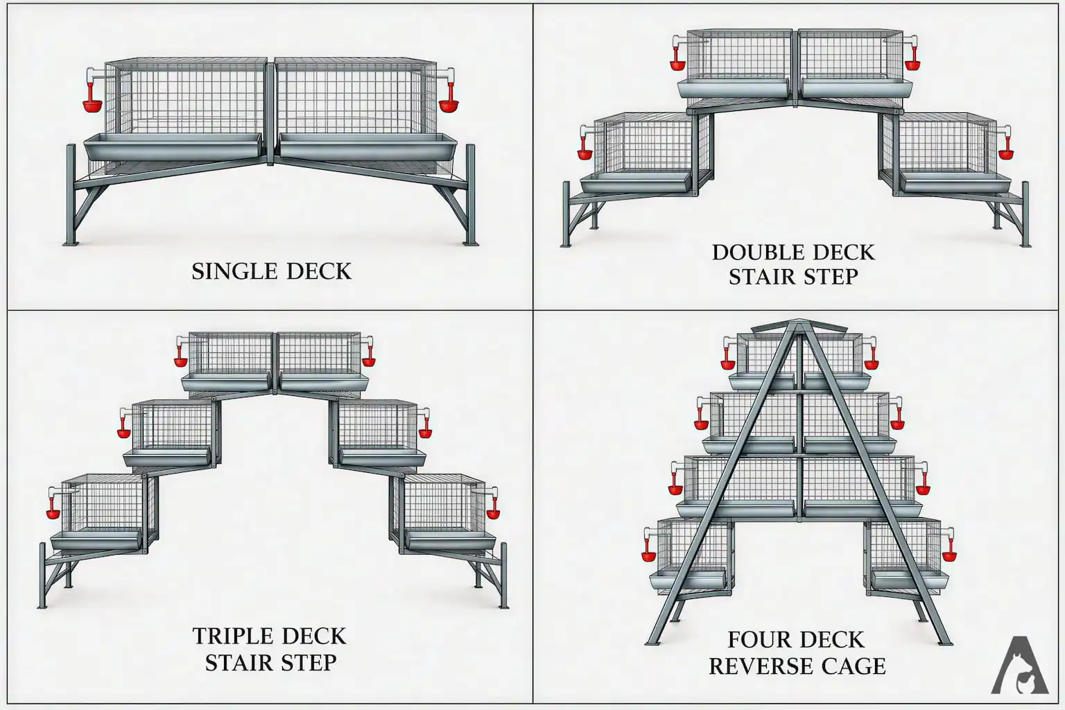 Arrangement of Poultry Cages