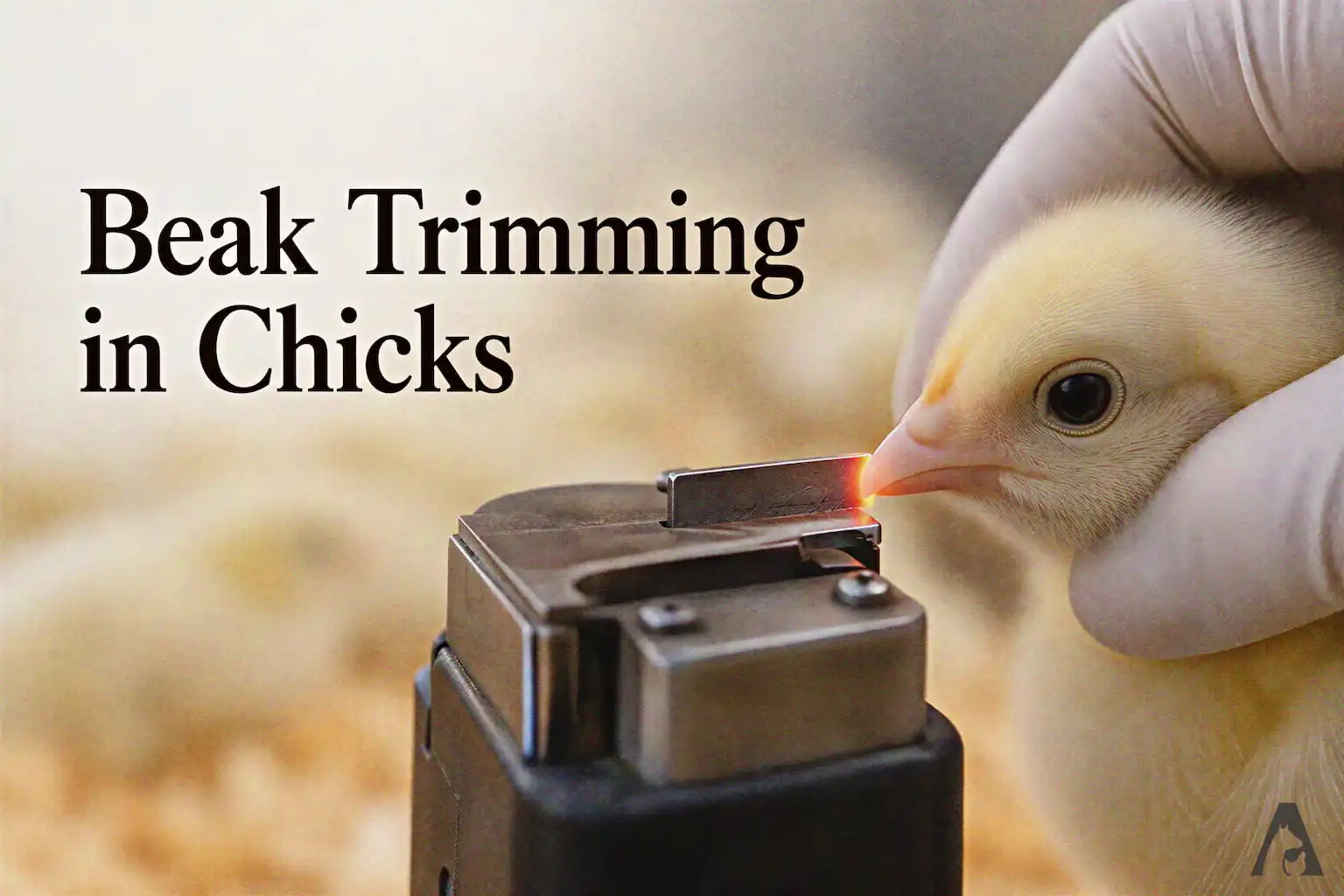 Beak Trimming in Chicks