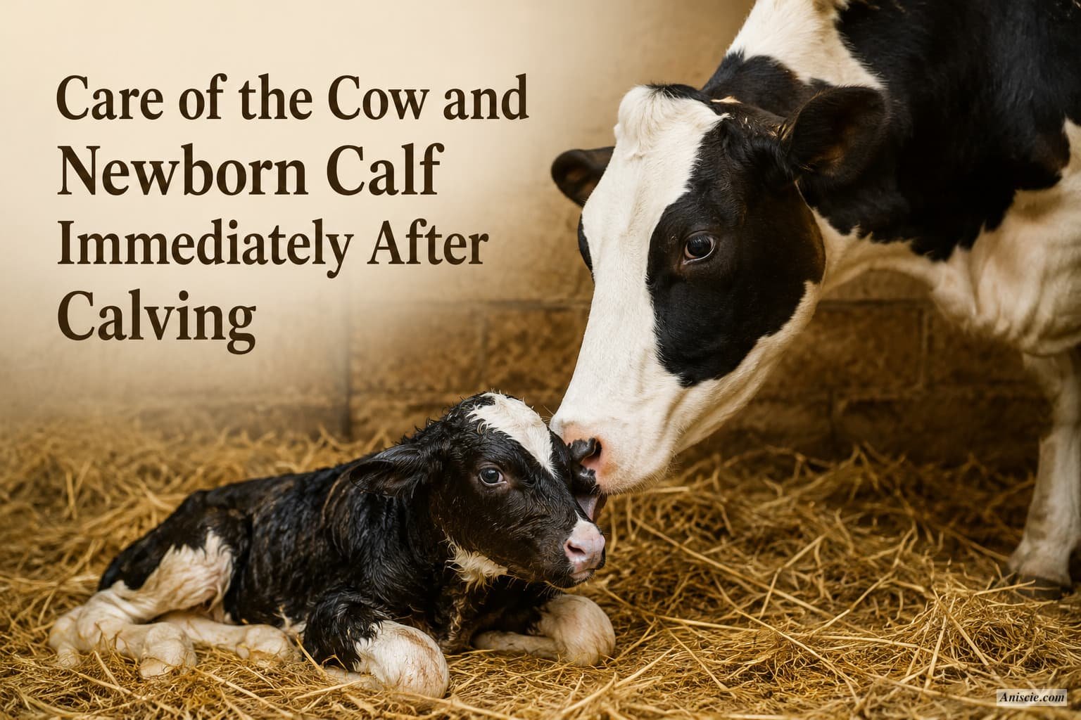 Care of the Cow and Newborn Calf Immediately After Calving