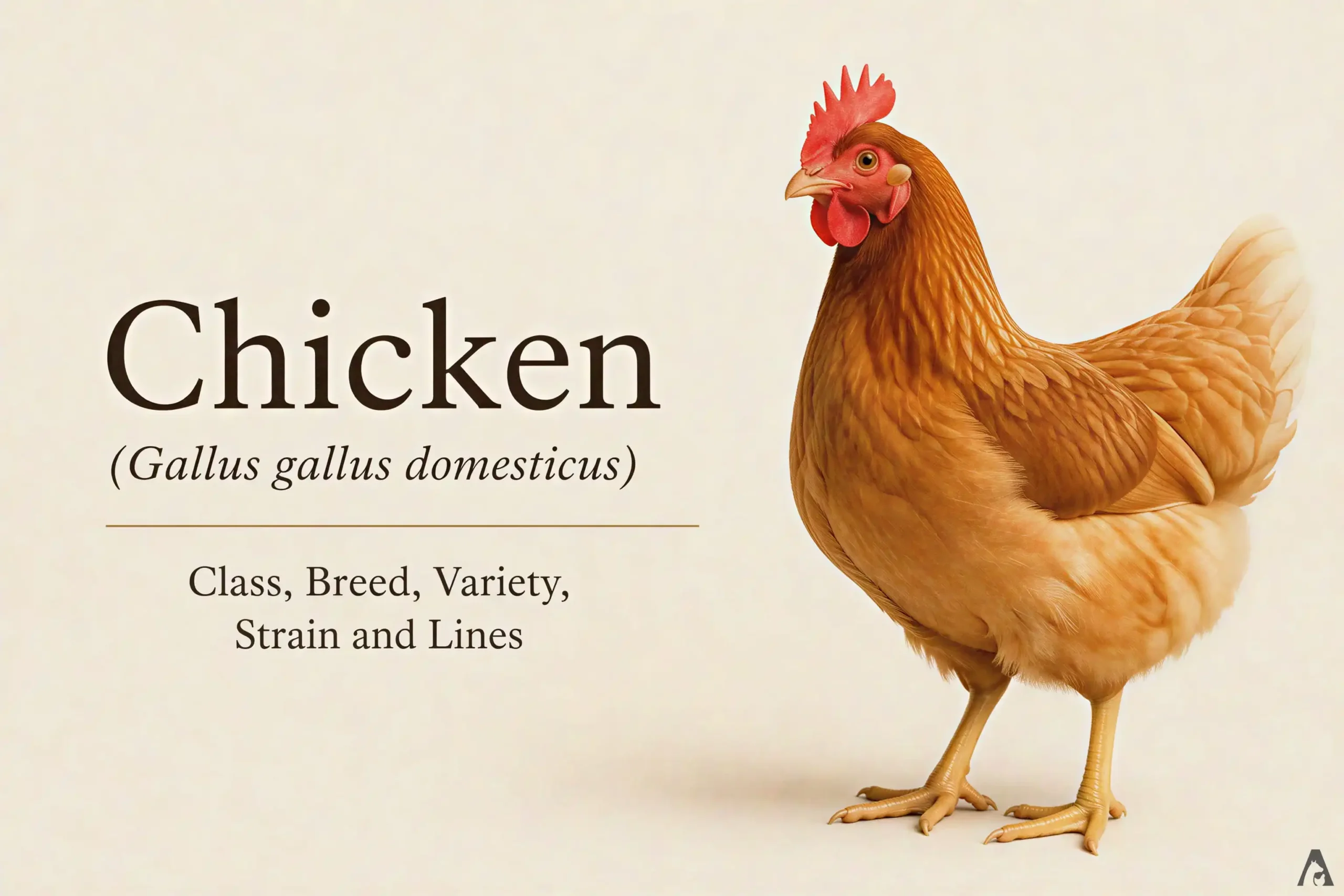 Chicken (Gallus gallus domesticus) (Class, Breed, Variety, Strain and Lines)