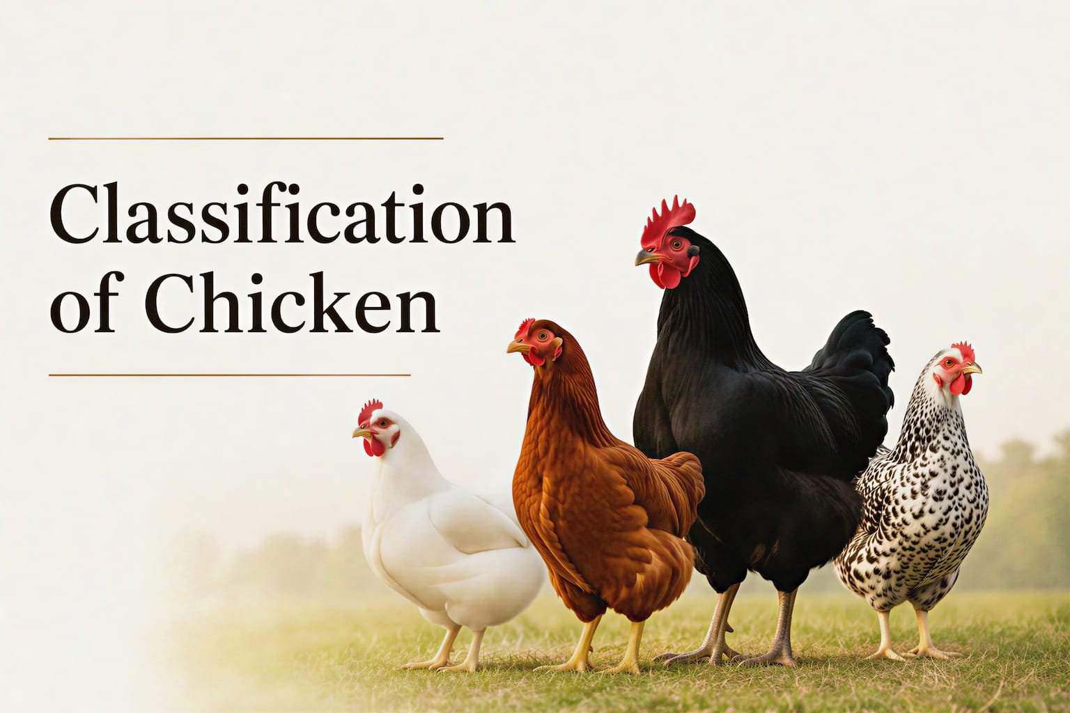 Classification of Chicken (Breeds, Types, Origin & Utility)