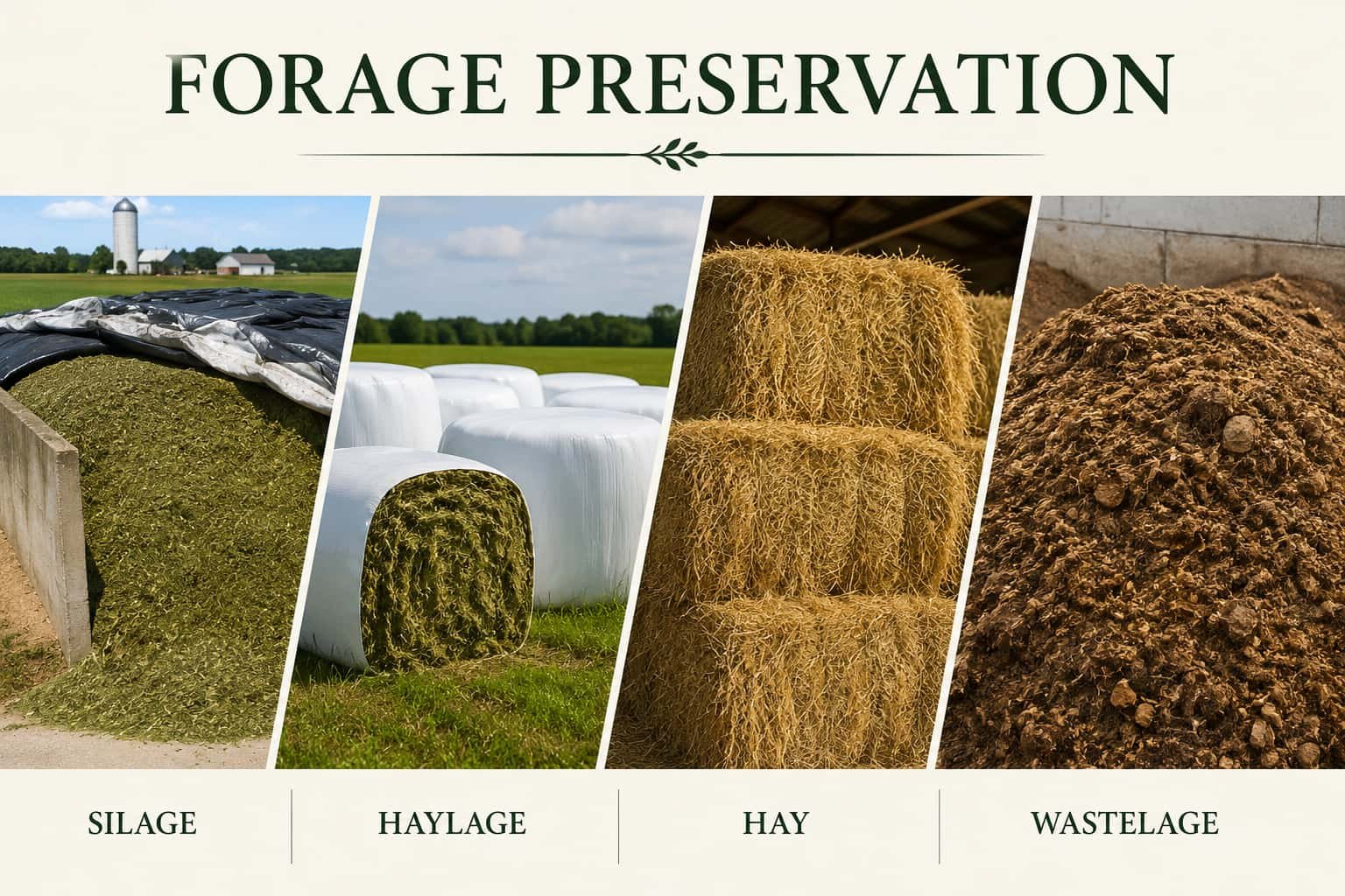 Forage Preservation Methods for Livestock