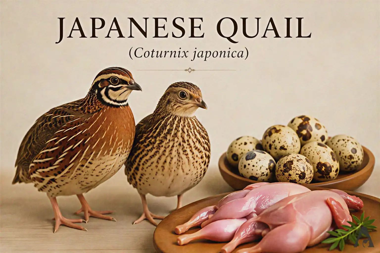 Japanese Quail (Coturnix japonica) (Breeds, Meat and Egg Production)