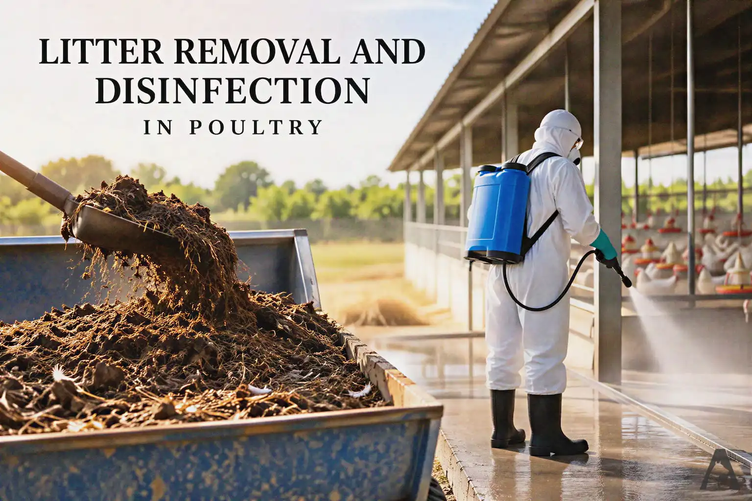 Litter Removal and Disinfection in Poultry
