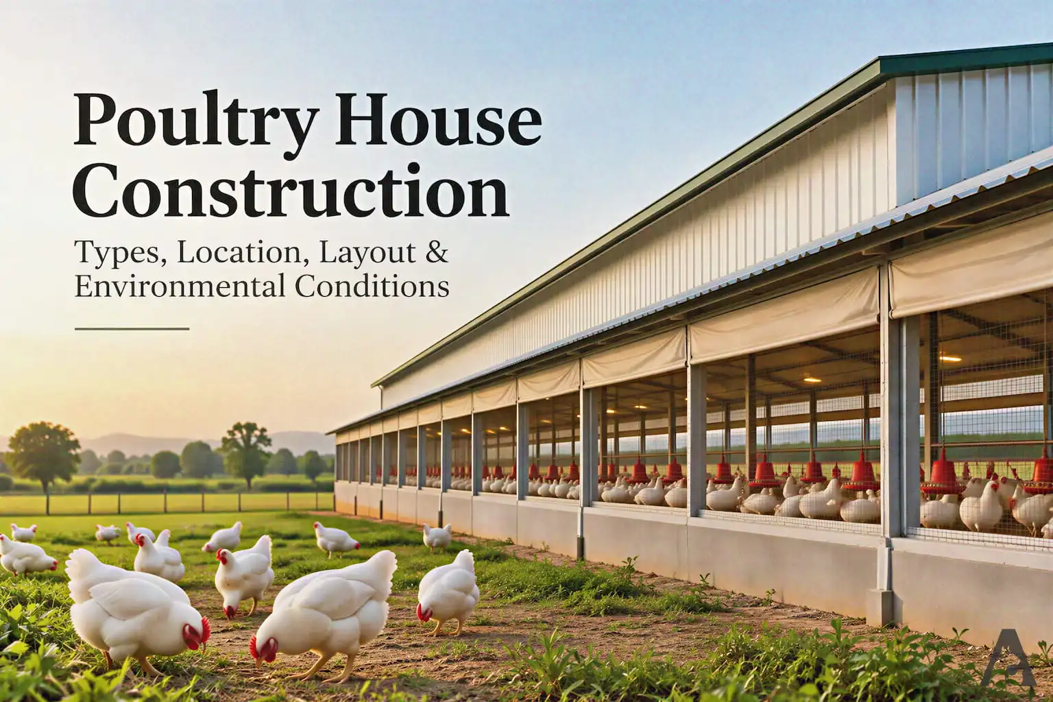 Poultry House Construction (Types, Location, Layout & Environmental Conditions)