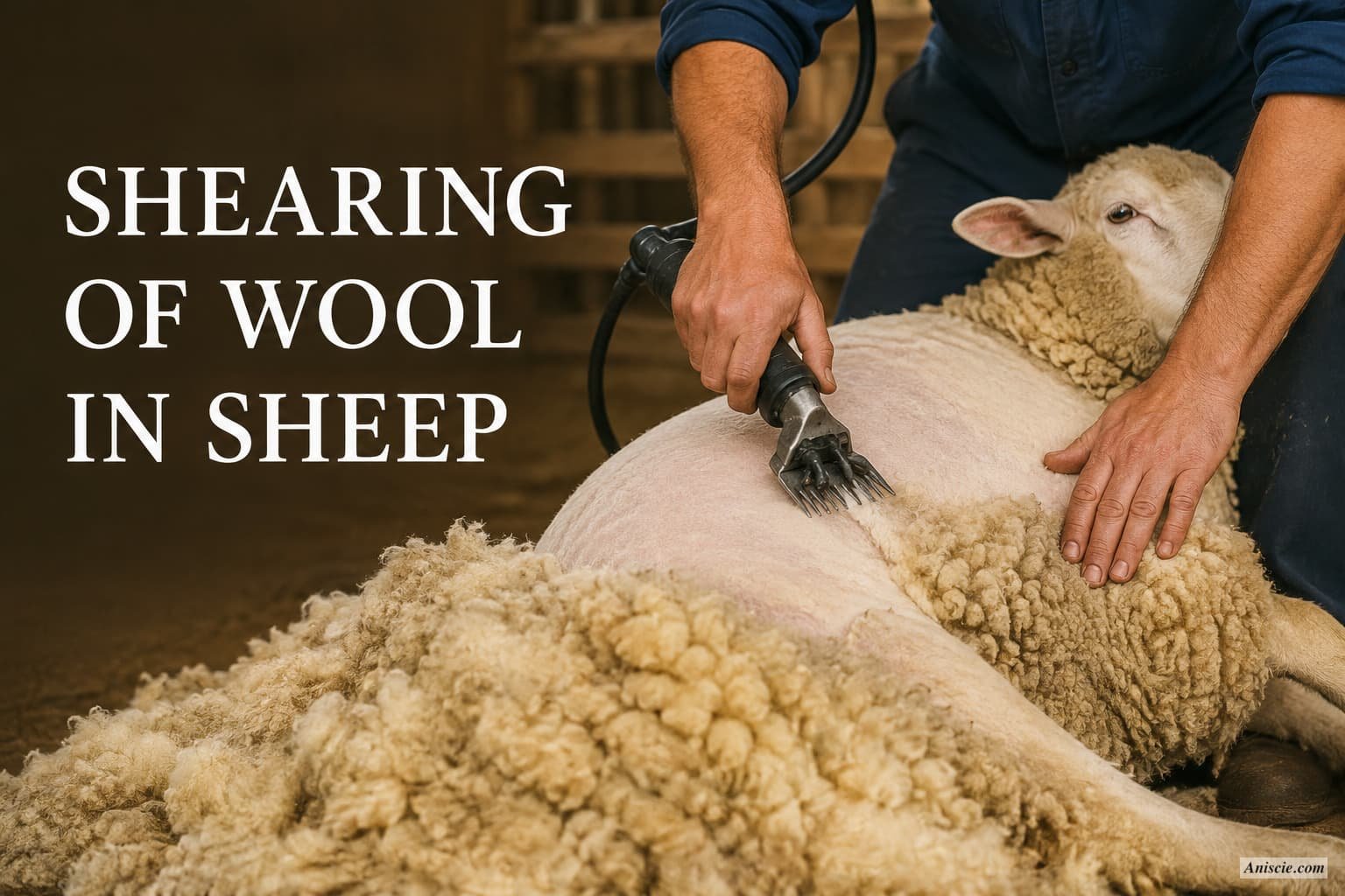 Shearing of Wool in Sheep