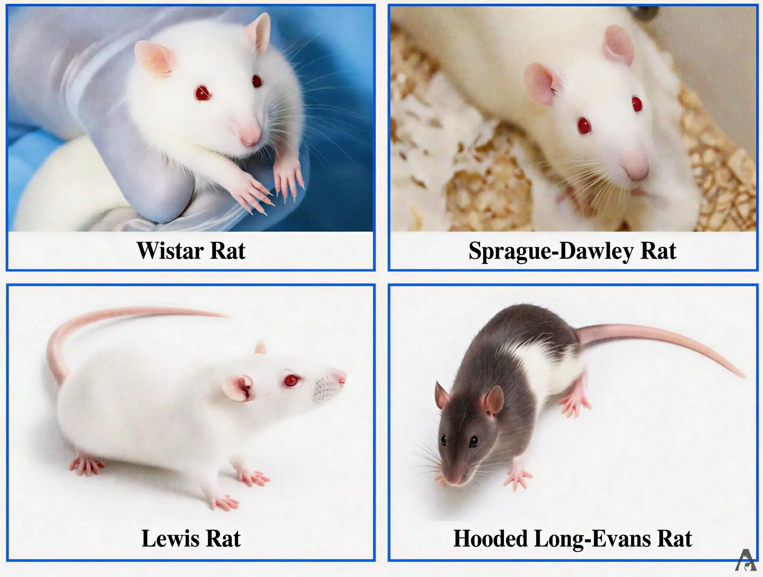 Wistar Rat · Sprague-Dawley Rat · Lewis Rat · Hooded Long-Evans Rat