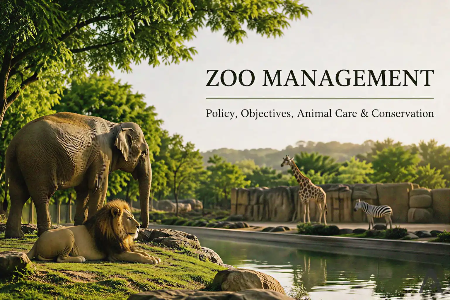 Zoo Management (Policy, Objectives, Animal Care & Conservation)